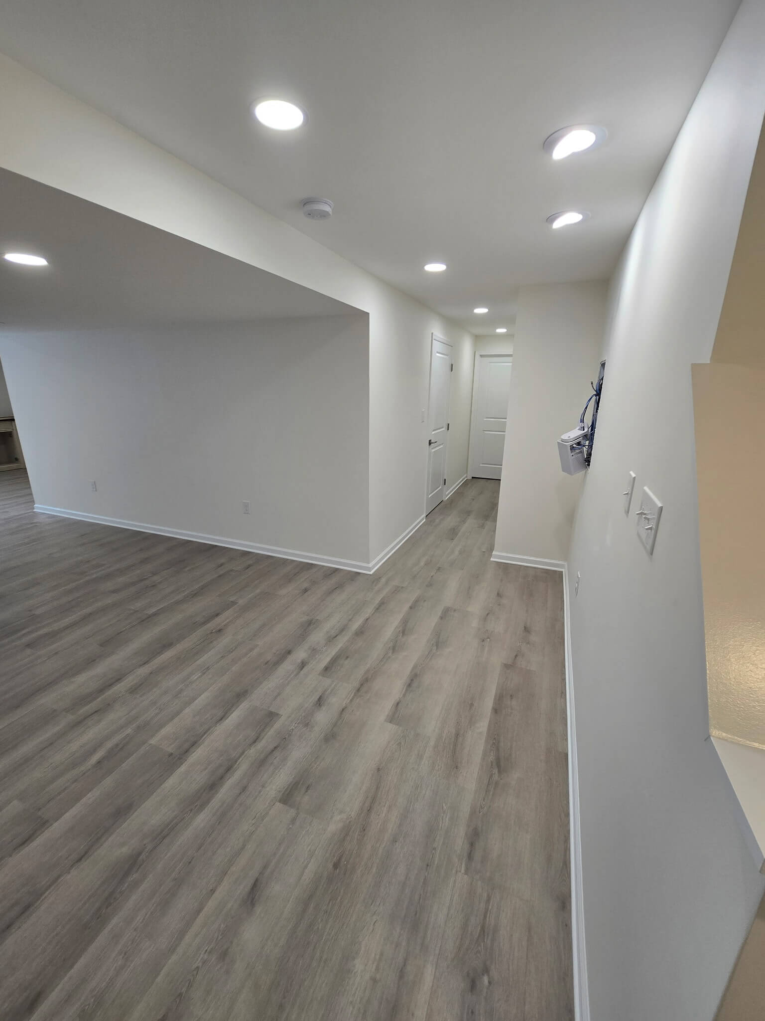 Hallway detail with trim work