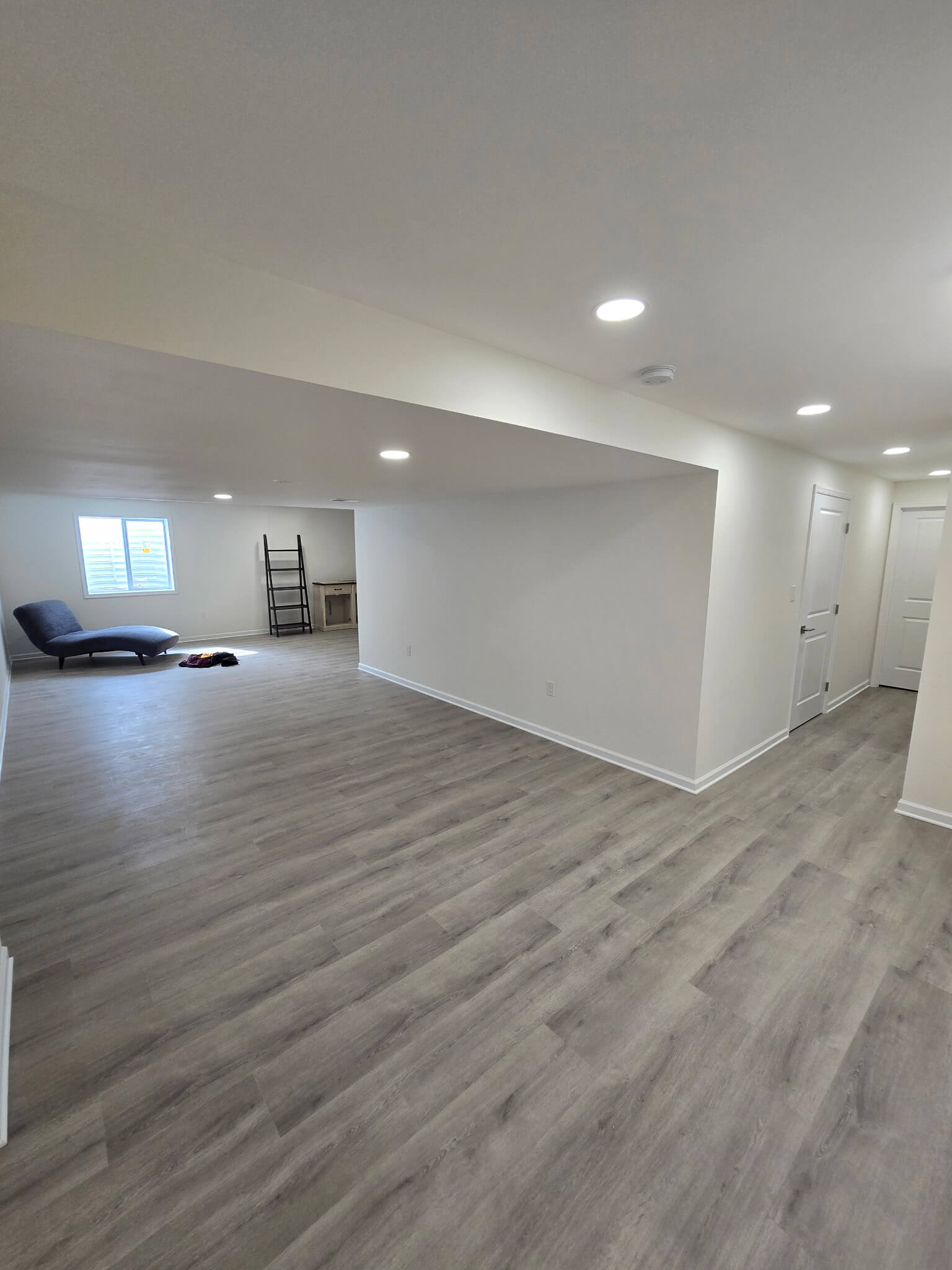 Extended hallway view